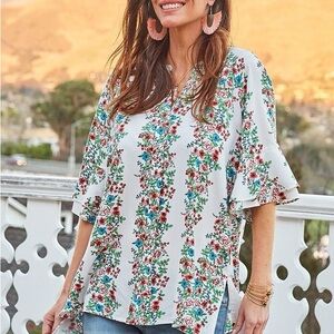 EUC - Matilda Jane - Our Atlas Top - Floral Print - Large